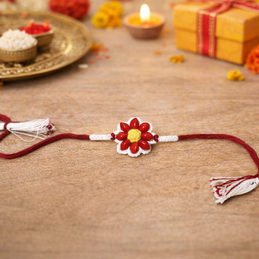 Coral Plantable Rakhi | Eco-Friendly | Biodegradable | Handmade in Banaras | Grows Into Plant