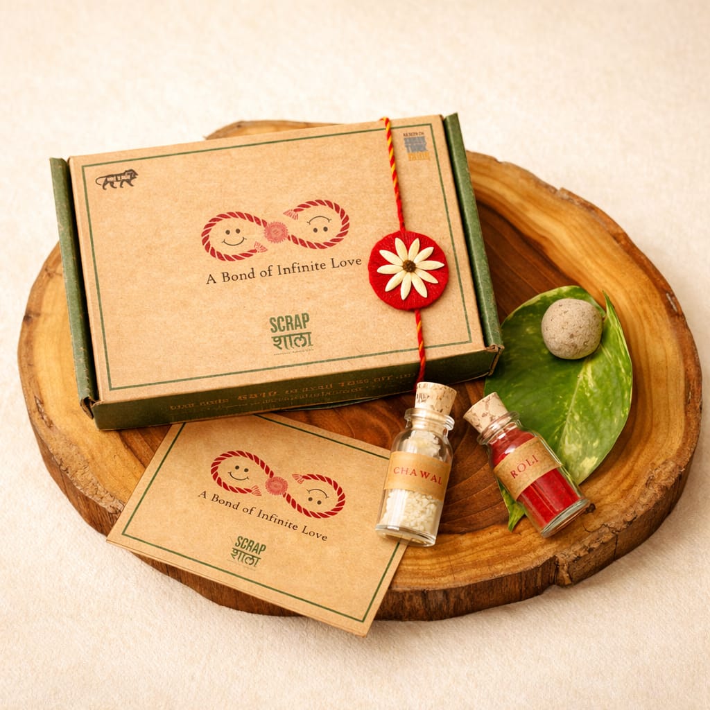 Beejbandhan Plantable Rakhi Box | Eco-Friendly | Biodegradable | Handmade in Banaras | Grows Into Plant
