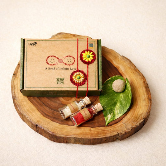 Akkad-Bakkad Sibling Box – Plantable Rakhi Gift Set | Eco-Friendly Rakshabandhan 2026 | Scrapshala