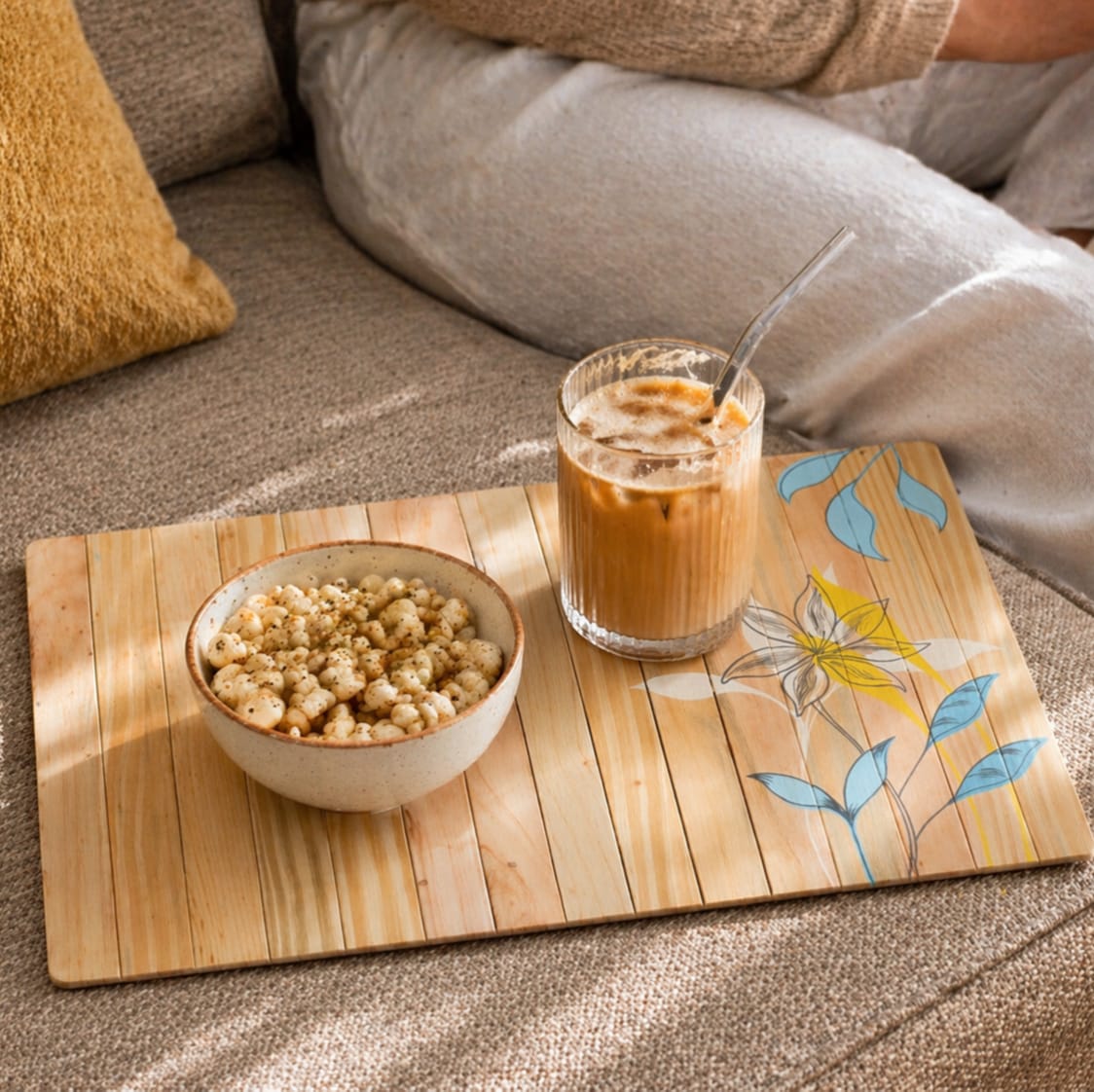 Dharti Wooden Table Placemat – Eco-Friendly Foldable Wooden Table Mat