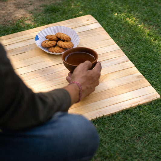Natural Wooden Table Mat | Handmade in India | Eco-Friendly Dining Placemats