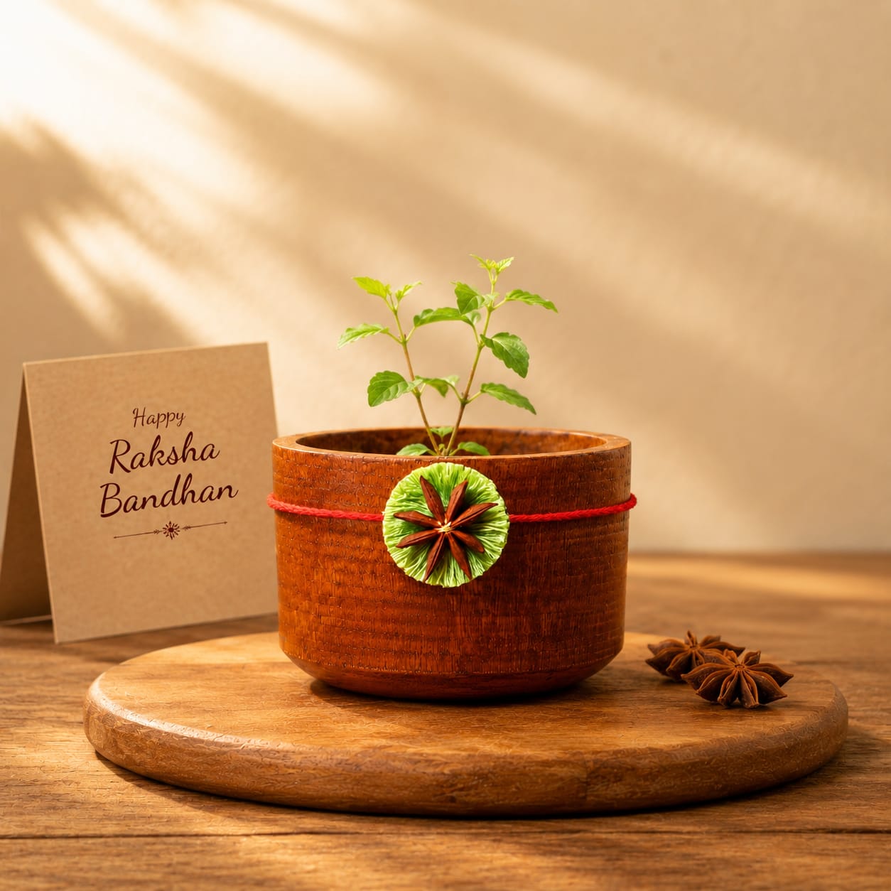 Sitara Plantable Rakhi | Eco-Friendly | Biodegradable | Handmade in Banaras | Grows Into a Plant