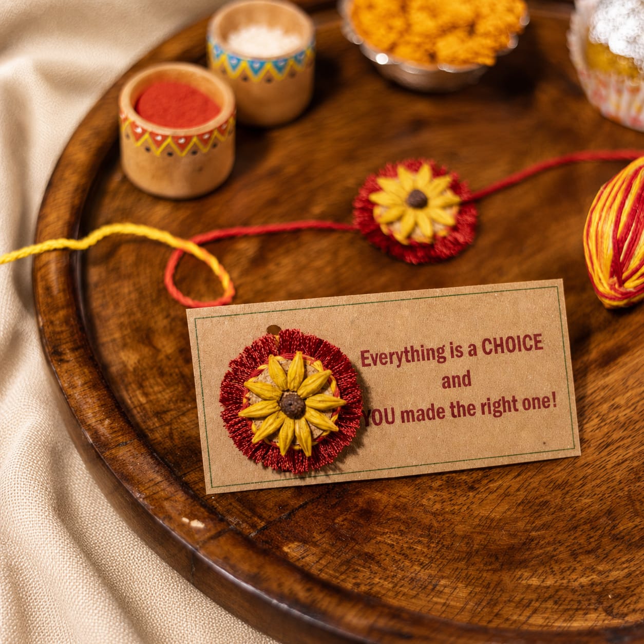 Surajmukhi Plantable Rakhi | Eco-Friendly Handmade Rakhi with Seeds | Sustainable Rakshabandhan 2026 | Scrapshala