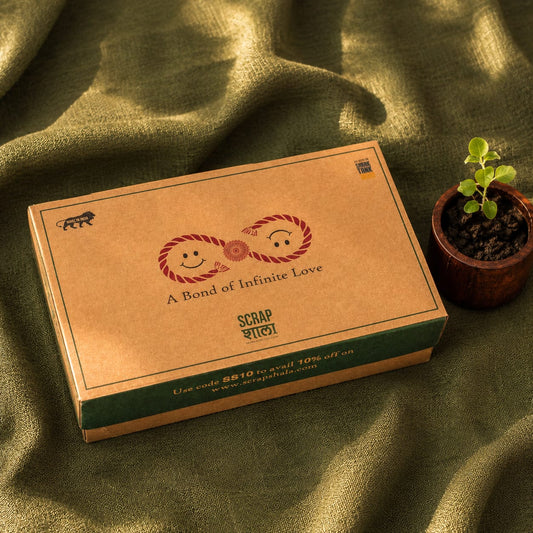 Nazarbattu Plantable Rakhi-Lumba Gift Box | Eco-Friendly Rakshabandhan Hamper 2026 | Sustainable Gift Set by Scrapshala