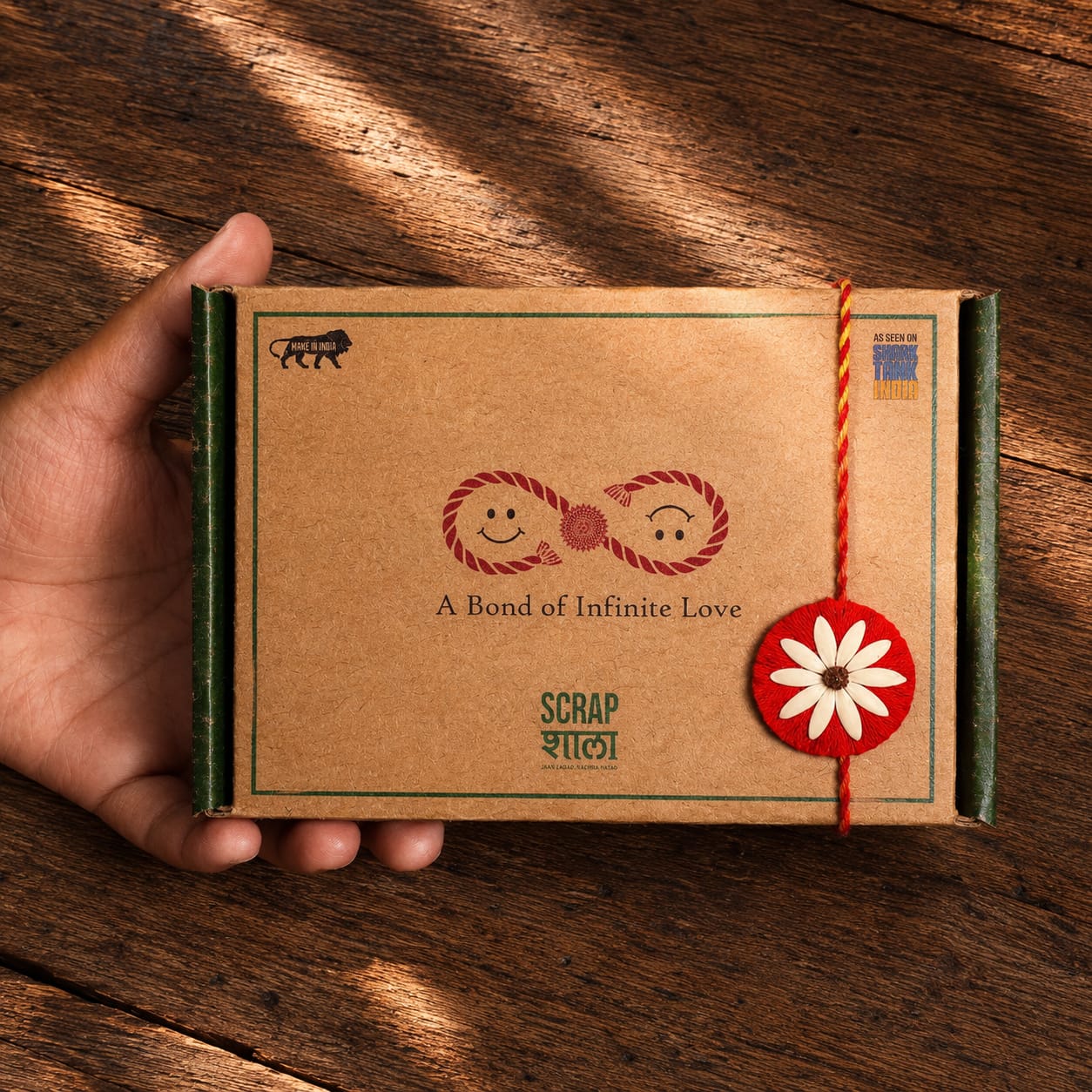 Beejbandhan Plantable Rakhi Box | Eco-Friendly | Biodegradable | Handmade in Banaras | Grows Into Plant