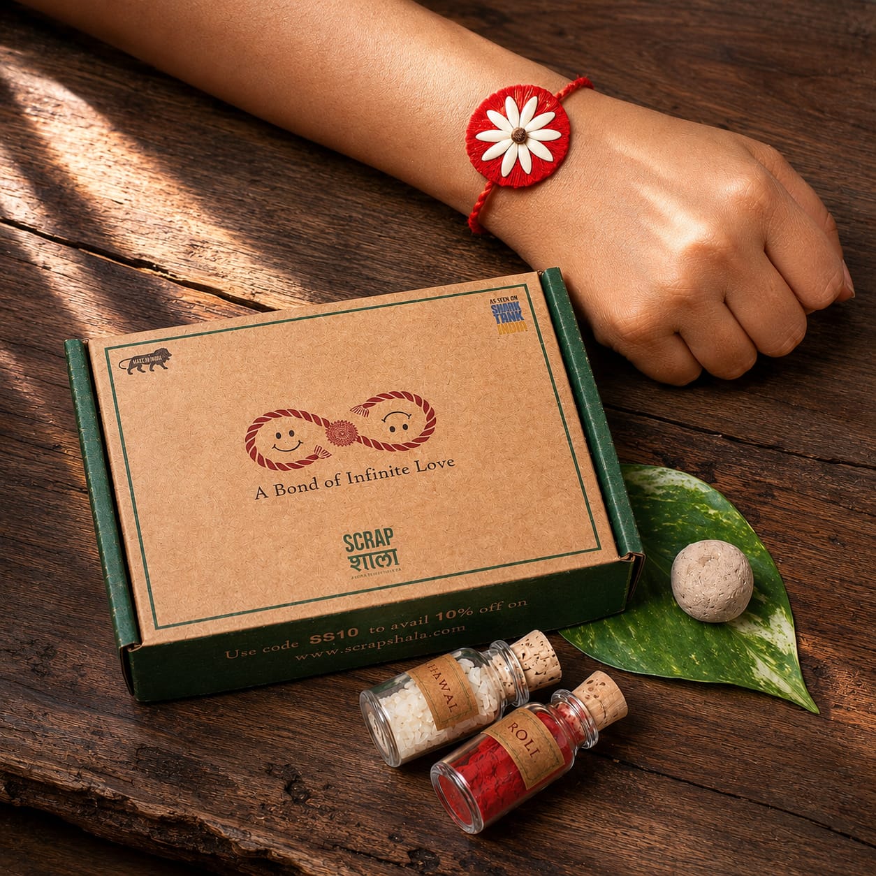 Beejbandhan Plantable Rakhi Box | Eco-Friendly | Biodegradable | Handmade in Banaras | Grows Into Plant