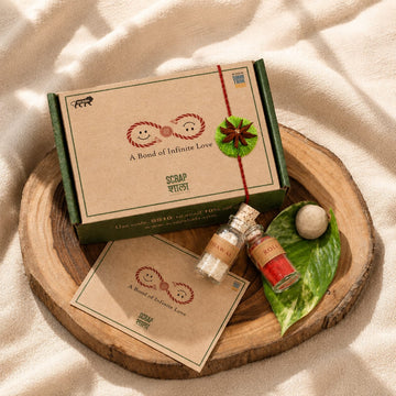 Sitara Plantable Rakhi Box | Eco-Friendly Rakhi | Biodegradable | Handmade in Varanasi | Rakhi That Grows into a Plant
