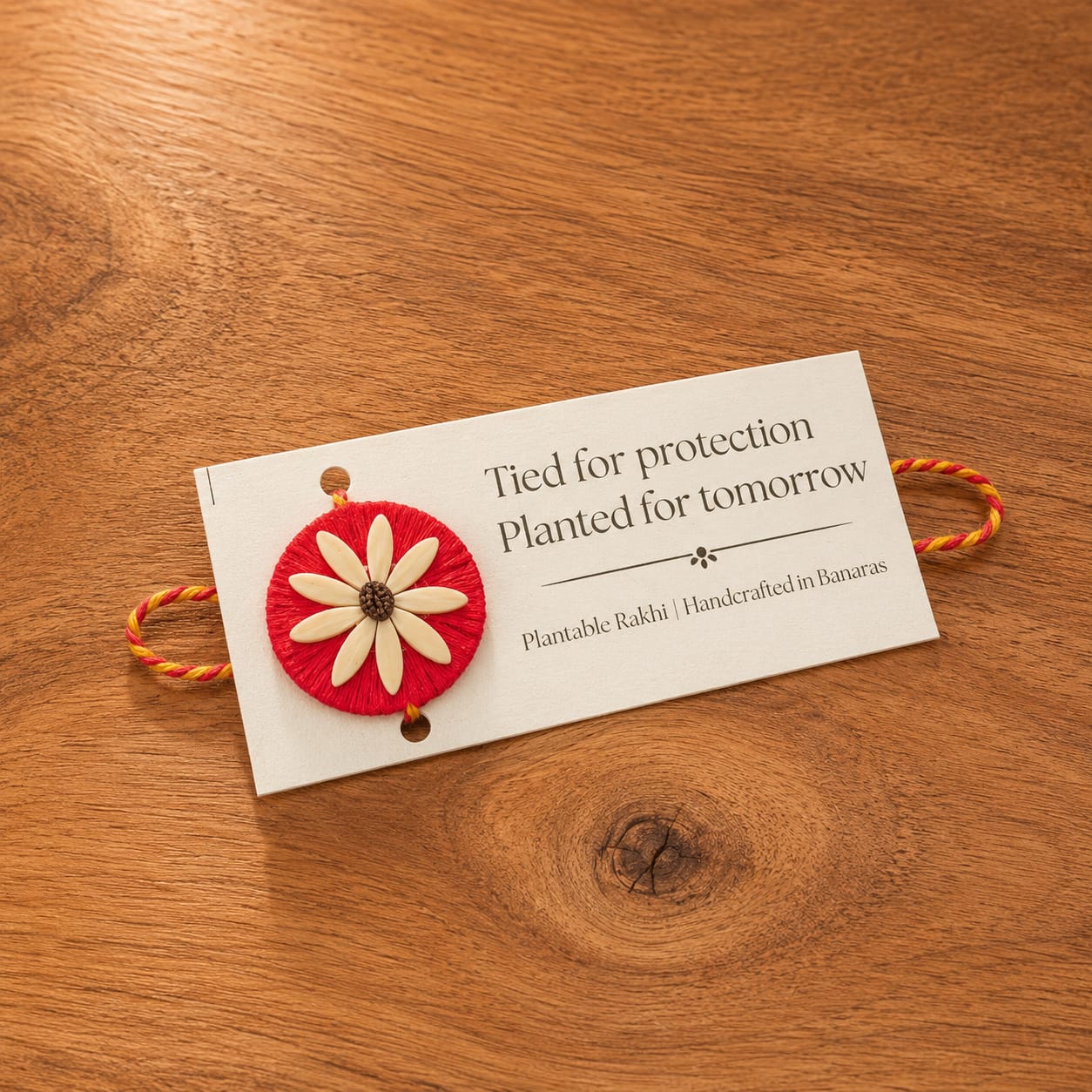 Timber & Ties Rakhi Gift Box | Plantable Rakhi | Eco-Friendly Rakhi Hamper | Sustainable Gift for Rakshabandhan