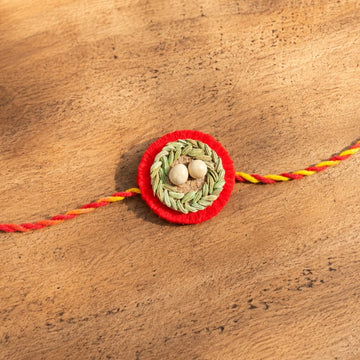 Basera Plantable Rakhi | Inspired from Bird's Nest | Eco-Friendly Seed Rakhi Handmade in Banaras