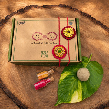 Akkad-Bakkad Sibling Box | Pair Rakhi Plantable Rakhi Gift Set | Eco-Friendly Rakshabandhan 2026 | Scrapshala