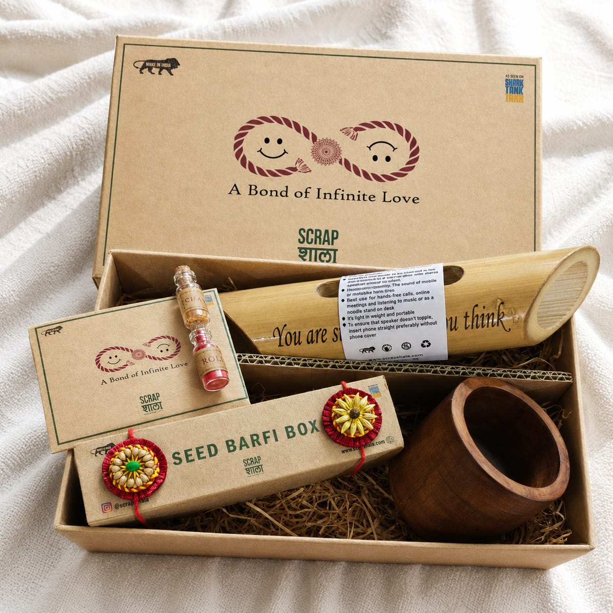 Akkad-Bakkad Plantable Rakhi Gift Hamper | Eco-Friendly Rakshabandhan 2026 | Handmade Sustainable Gift Set by Scrapshala