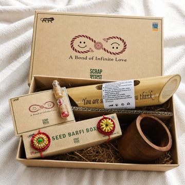 Akkad-Bakkad Plantable Rakhi Gift Hamper | Eco-Friendly Rakshabandhan 2026 | Handmade Sustainable Gift Set by Scrapshala