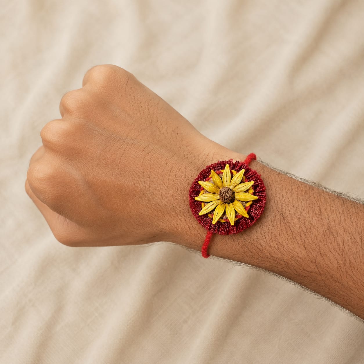 Surajmukhi Plantable Rakhi | Eco-Friendly Handmade Rakhi with Seeds | Sustainable Rakshabandhan 2026 | Scrapshala
