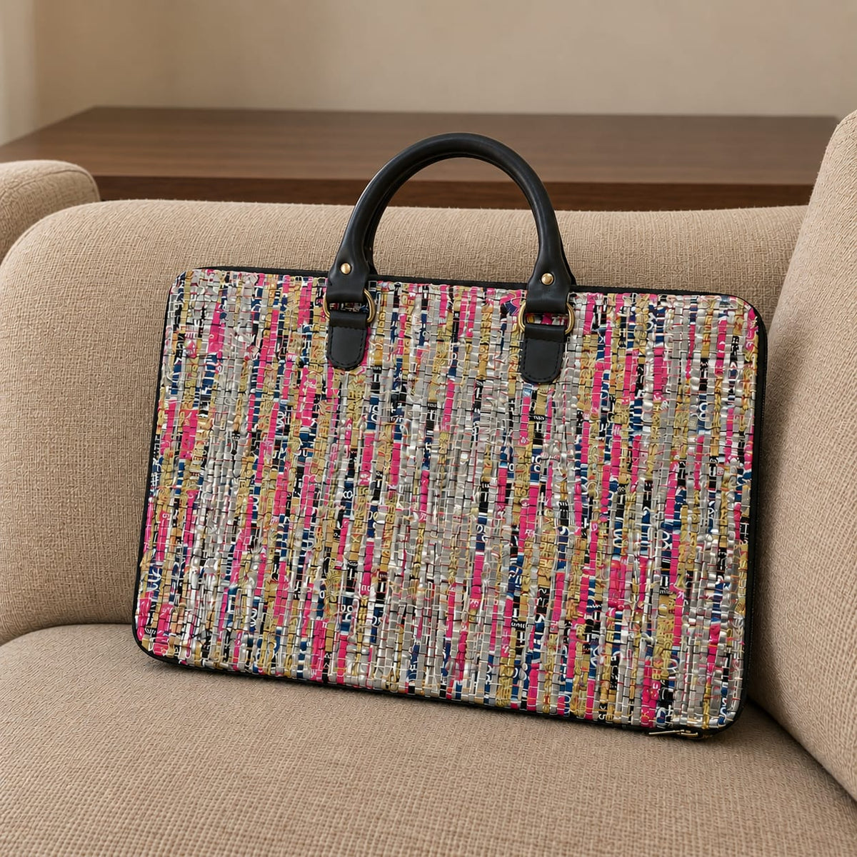 Minimalist Chamkila Laptop Bag | Upcycled Plastic Sustainable Gift Under ₹2000