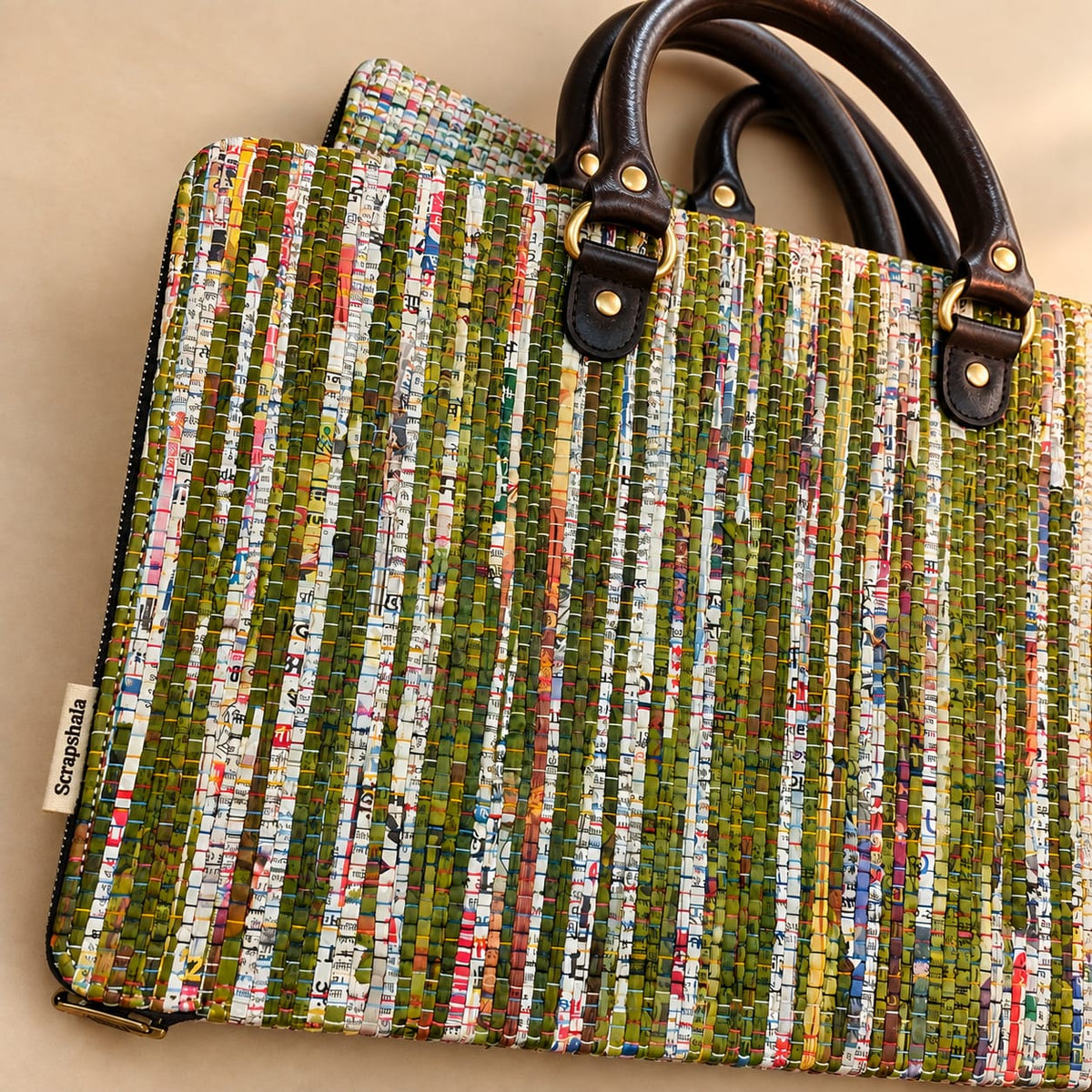 Minimalist Charcha Laptop Bag | Premium Upcycled Sustainable Corporate Gift Under ₹2000