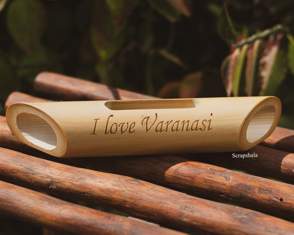 Bamboobeat Sound Amplifier | I love Varanasi | Eco-friendly | Mobile Holder | Gifting | Scrapshala