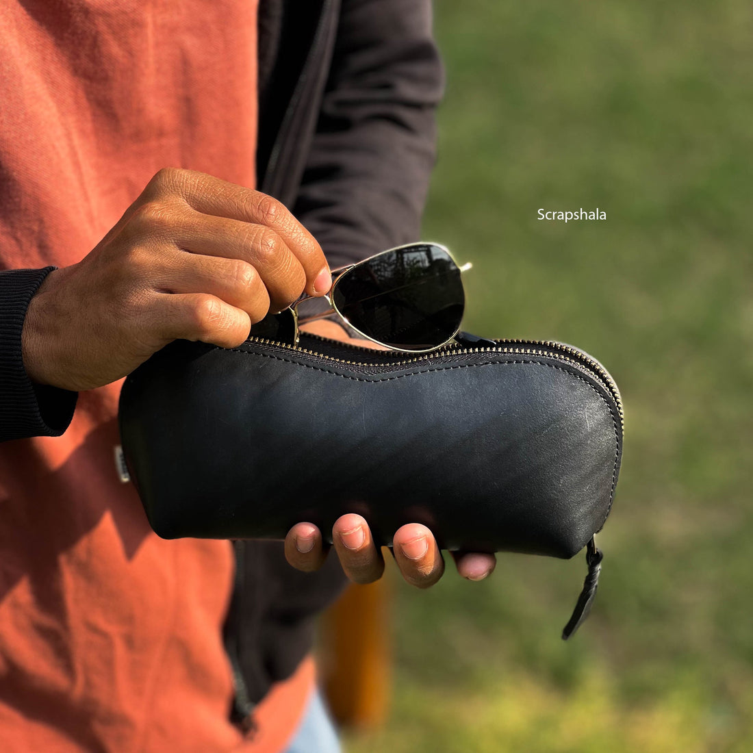 Safar Sunglass Case | Vegan | Upcycled Tyre Tube | Scrapshala