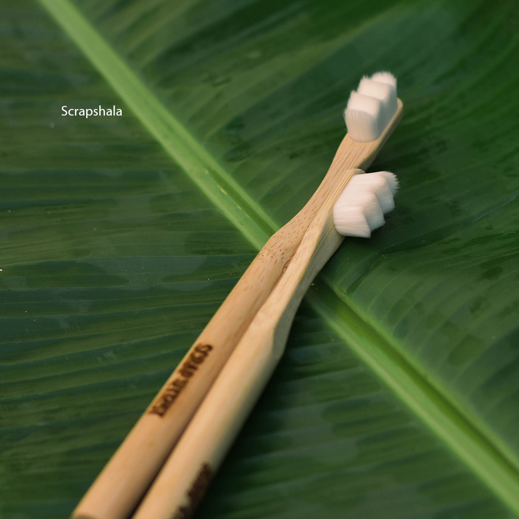 Bamboo Fresh Nano Toothbrush (Pack of 2) | Ultra Soft Nano Bristles | Eco-Friendly Oral Care