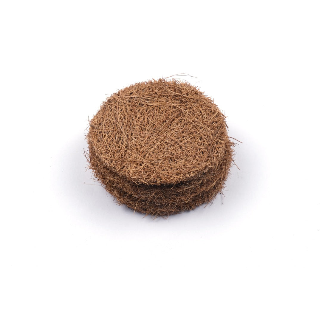 Dish Scrubber Pad | Pack of 5 | Natural Coir | Sturdy | Biodegradable | Plastic-free | Scrapshala
