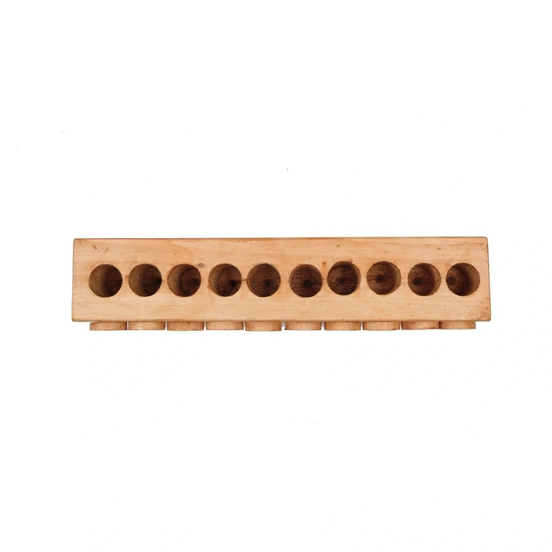 Wooden number counting game