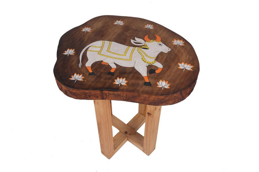 wood log coffee table