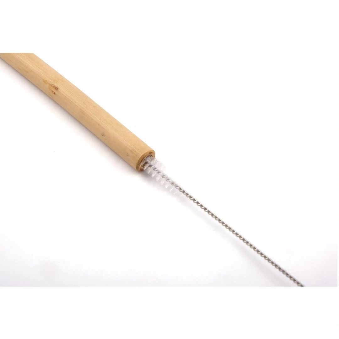 Bamboo Drinking Straws (Set of 10) | Reusable, Biodegradable & Eco-Friendly | With Straw Cleaner Brsuh & Cotton Pouch