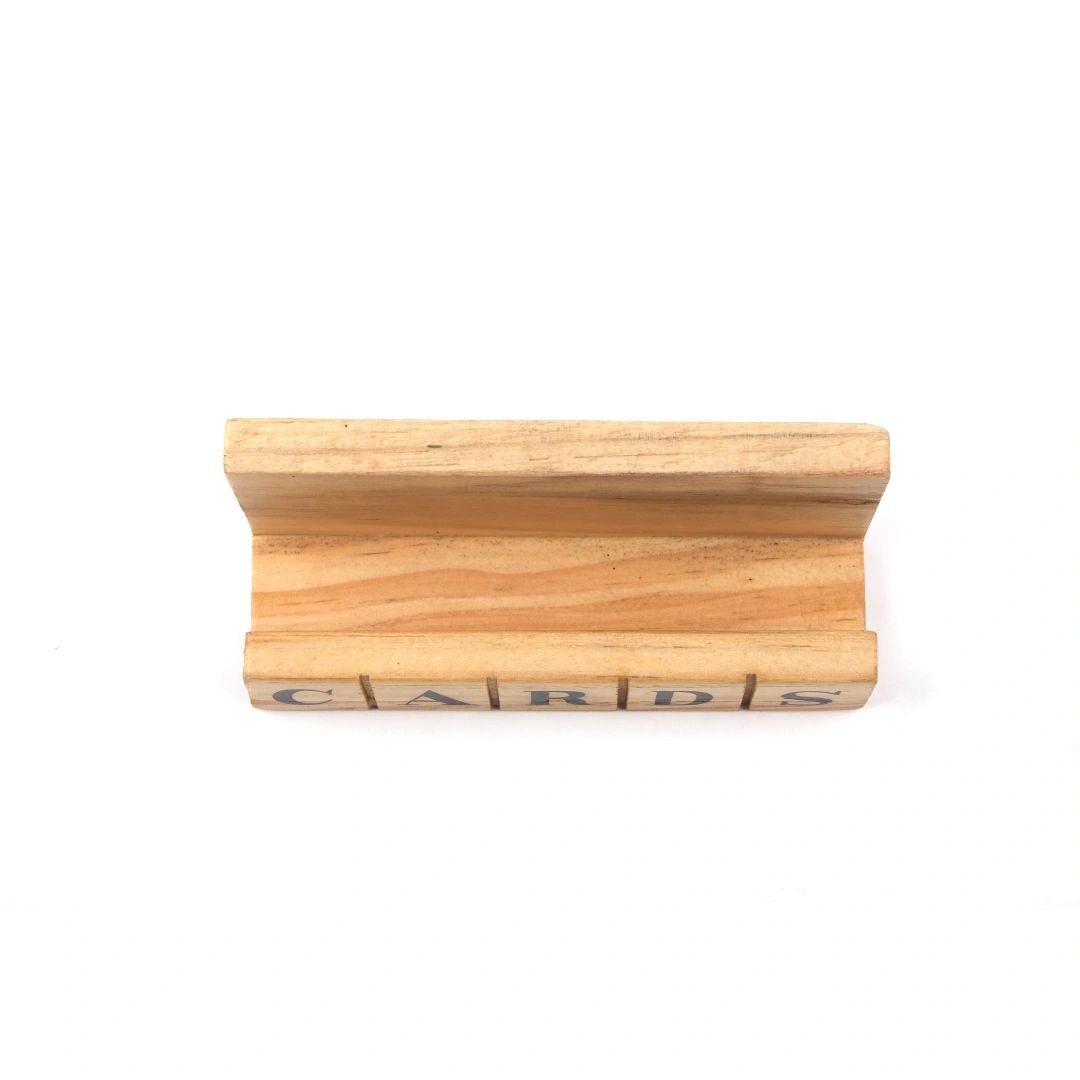 CARDS Business Card Holder | Natural reclaimed wood | Plastic-free | Scrapshala