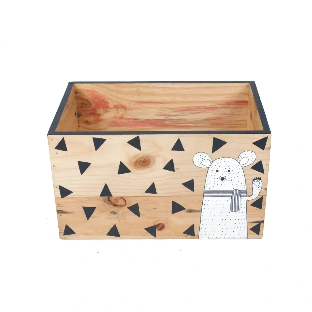 Wooden Storage Box Set of 3 | Handcrafted & Customizable | Space Saver | Scrapshala