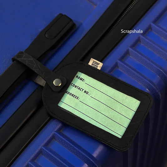 Safar Luggage Tag | Reusable | Vegan | Water Proof | Upcycled | Scrapshala