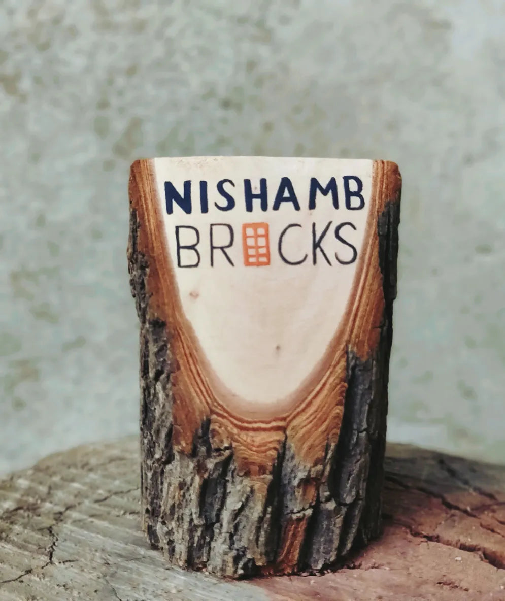 Earth Business Card Holder | Personalized | Natural Reclaimed Wood | Zero-waste | Scrapshala