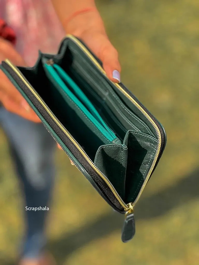 Charcha Upcycled Newspaper Wallet | Women’s Vegan Wallet | ScrapShala